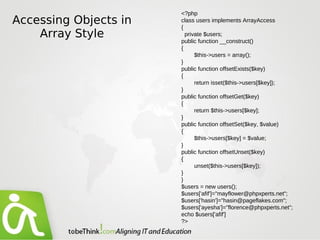 Object Oriented Programming with PHP 5 - More OOP