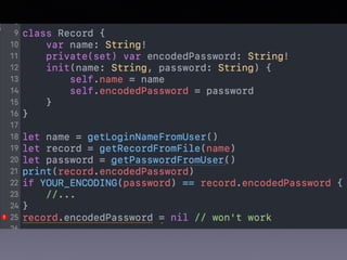 Object Oriented Programming in Swift Ch0 - Encapsulation