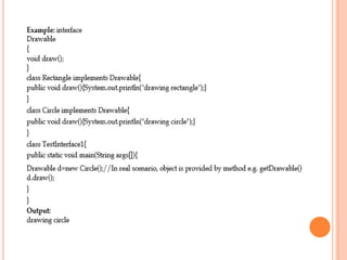 OOPS_Unit2.inheritance and interface objected oriented programming