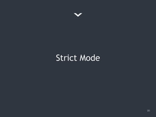 Strict Mode
30
 