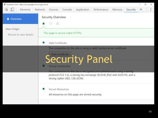 85
Security Panel
 