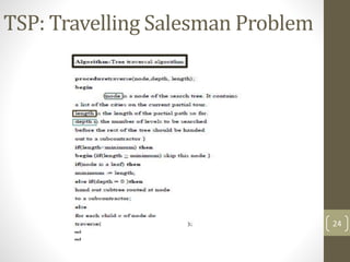 TSP: Travelling Salesman Problem
24
 