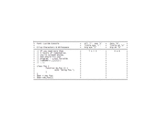 Minimizing cognitive load  in Perl source code parsing (a.k.a. Pretty programming fonts)