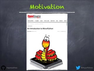 Motivation
@iAyanPahwa/iayanpahwa
 