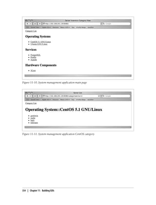 Figure 11-10. System management application main page




Figure 11-11. System management application CentOS category




354 | Chapter 11: Building GUIs
 