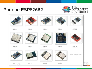Globalcode – Open4education
Por que ESP8266?
 
