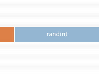 Simple random data155
 