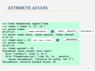 ATTRIBUTE ACCESS

23

 