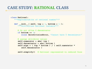 CASE STUDY: RATIONAL CLASS

51

 