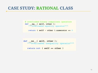 CASE STUDY: RATIONAL CLASS

56

 