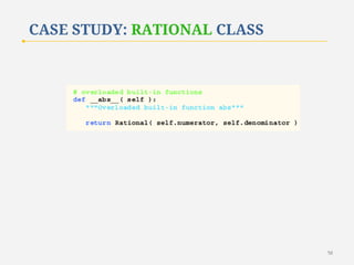 CASE STUDY: RATIONAL CLASS

58

 