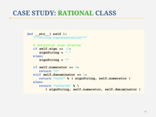 CASE STUDY: RATIONAL CLASS

59

 