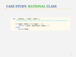 CASE STUDY: RATIONAL CLASS

61

 