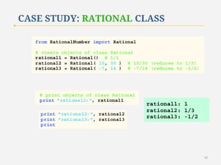 CASE STUDY: RATIONAL CLASS

62

 