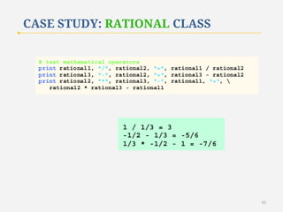 CASE STUDY: RATIONAL CLASS

63

 