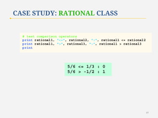 CASE STUDY: RATIONAL CLASS

65

 