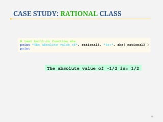 CASE STUDY: RATIONAL CLASS

66

 