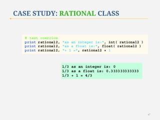 CASE STUDY: RATIONAL CLASS

67

 