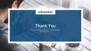 www.edureka.co/pythonEDUREKA PYTHON CERTIFICATION TRAINING
Thank You …
Questions/Queries/Feedback
 