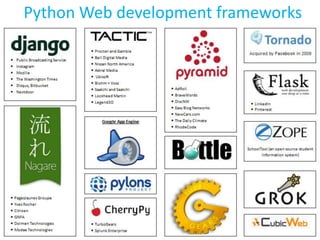 Python Web development frameworks
 