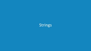 www.edureka.co/pythonEDUREKA PYTHON CERTIFICATION TRAINING
Strings
 