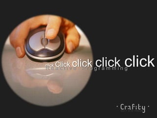 click Click click click clickR e a c t i v e P r o g r a m m i n g
 