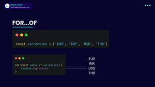Babel Coder
Babel Coder
https://www.babelcoder.com
FOR...OF
EUR
INR
USD
THB
 
