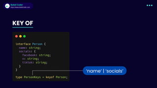 Babel Coder
Babel Coder
https://www.babelcoder.com
KEY OF
‘name’ | ‘socials’
 