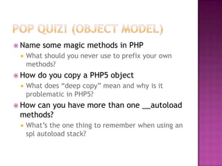 Architecting for PHP5 - Why "Runs on PHP5" is not "Written for PHP5"