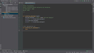 Python Programming - Functions and Modules