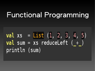 Functional Programming
 