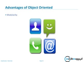 Page 24Classification: Restricted
Advantages of Object Oriented
• Modularity
 