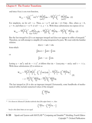 Signals and systems with matlab computing and simulink modeling