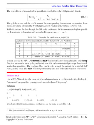 Signals and systems with matlab computing and simulink modeling
