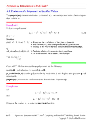 Signals and systems with matlab computing and simulink modeling