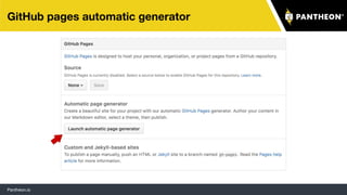 Pantheon.io
GitHub pages automatic generator
78
 