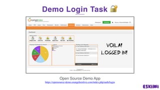 Demo Login Task -
Open Source Demo App
https://opensource-demo.orangehrmlive.com/index.php/auth/login
 