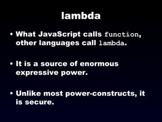The JavaScript Programming Language