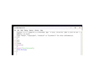 Python unit 2 is added. Has python related programming content
