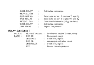 8086 microprocessor -Input/Output INTERFACING