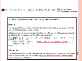 VULNERABLE UNIX APPLICATION
 