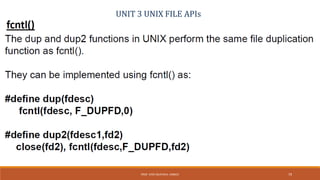 UNIT 3 UNIX FILE APIs
79PROF. SYED MUSTAFA, HKBKCE
 