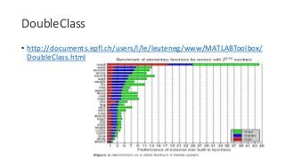 DoubleClass
• http://documents.epfl.ch/users/l/le/leuteneg/www/MATLABToolbox/
DoubleClass.html
 