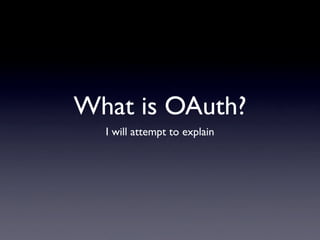 PHP, OAuth, Web Services and YQL
