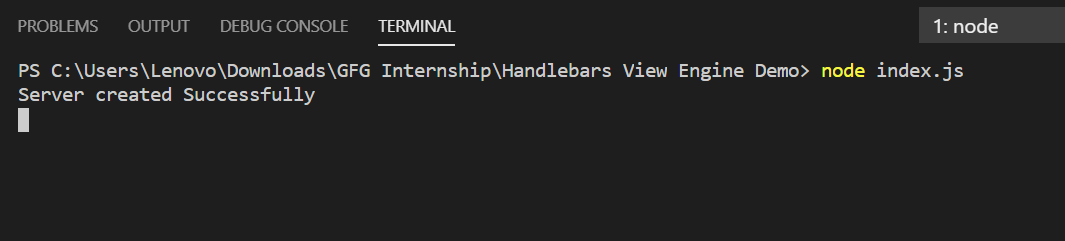 Output of above command