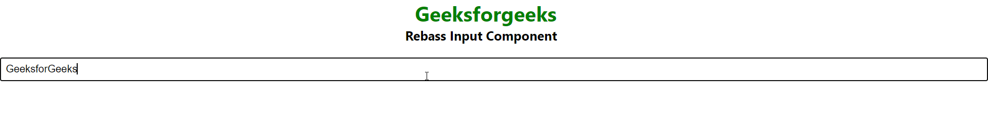 Forms Input Component