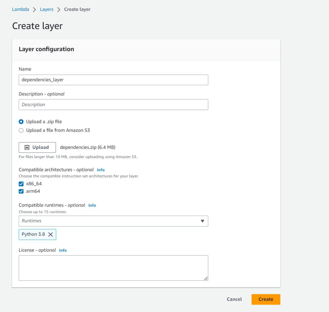 Create a Lambda Layer