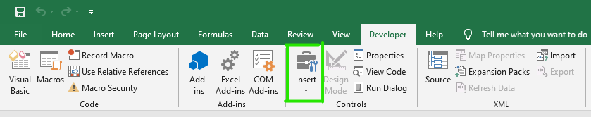  Insert a Checkbox in Excel