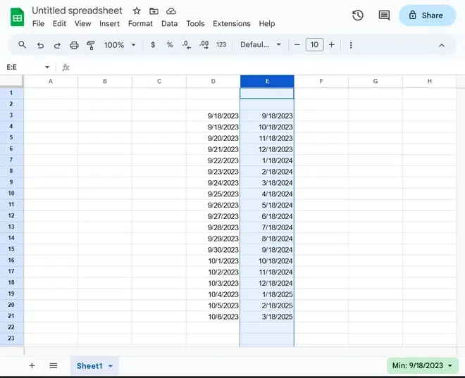 How to Insert Multiple Columns in Google Sheets