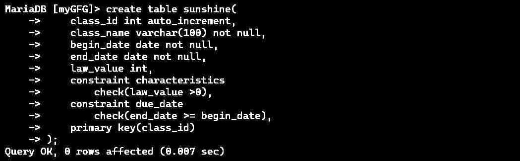 SunshineTable